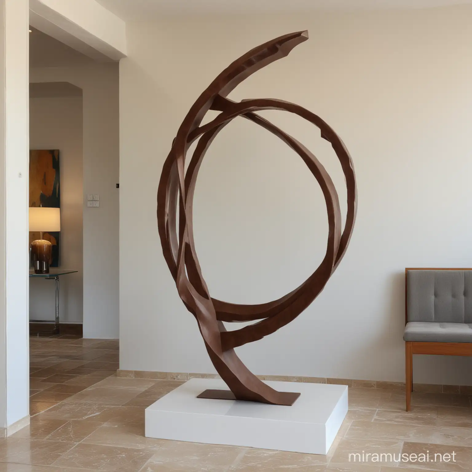 mediteranian style prototype sculpture for interior space
