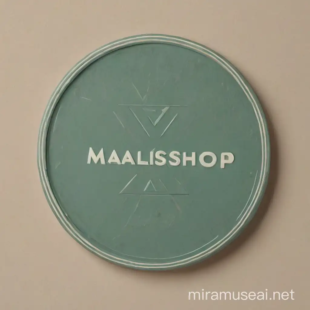 Colorful MaliShop Logo Design with Shopping Cart and Malithemed Elements