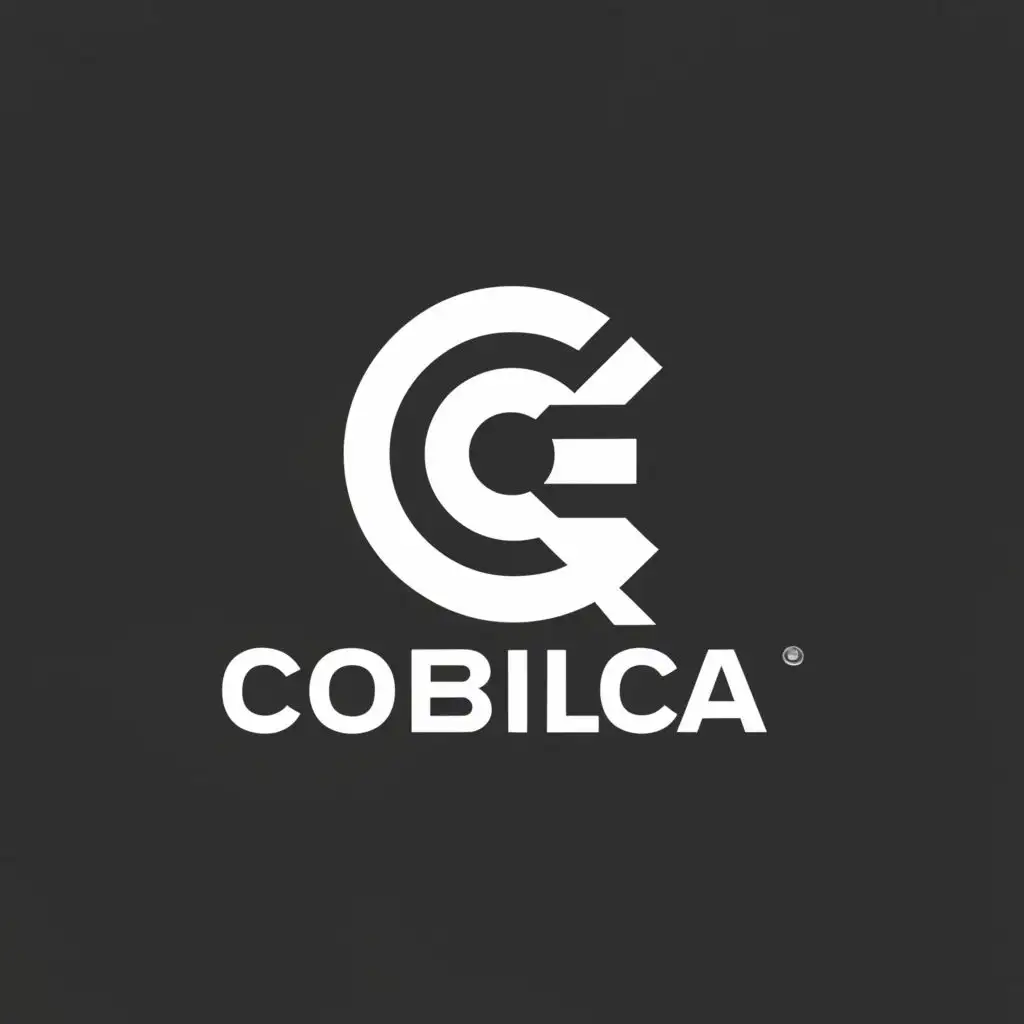 a logo design,with the text "Cobilca", main symbol:@,Minimalistic,clear background