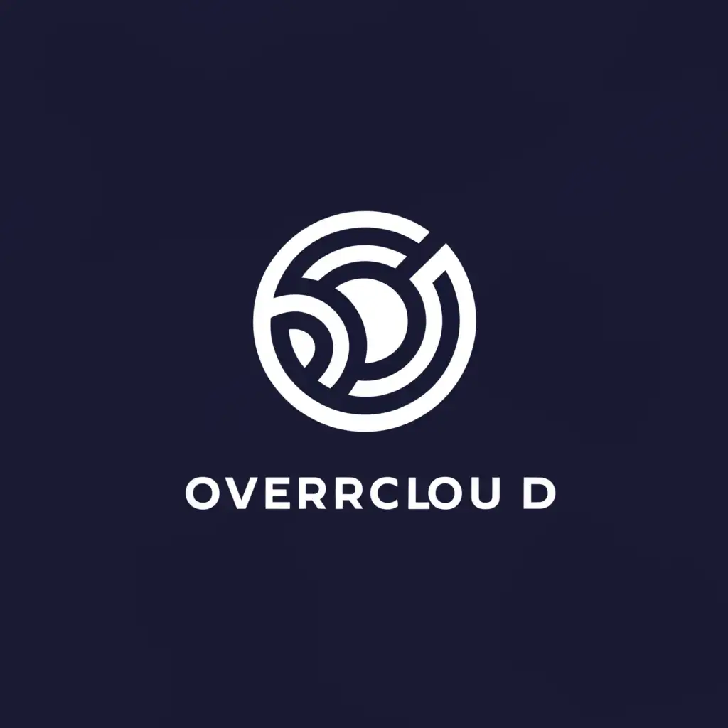 a logo design,with the text 'overcloud', main symbol:the letter o,Moderate, be used in Internet industry, clear background
