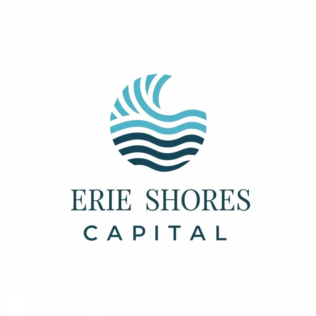 a logo design,with the text "Erie Shores Capital", main symbol:shore,Moderate,be used in Finance industry,clear background