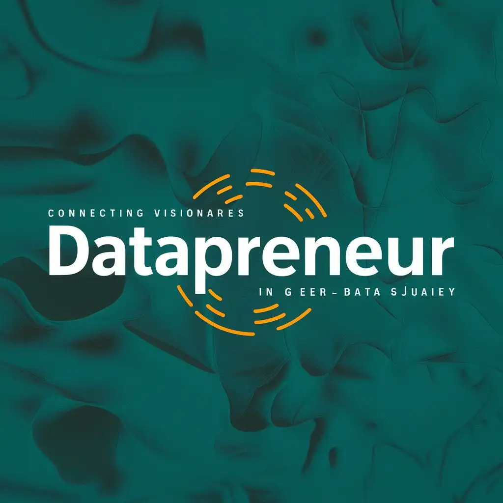 logo, connecting Data Visionaries, with the text "datapreneur", typography, be used in Technology industry