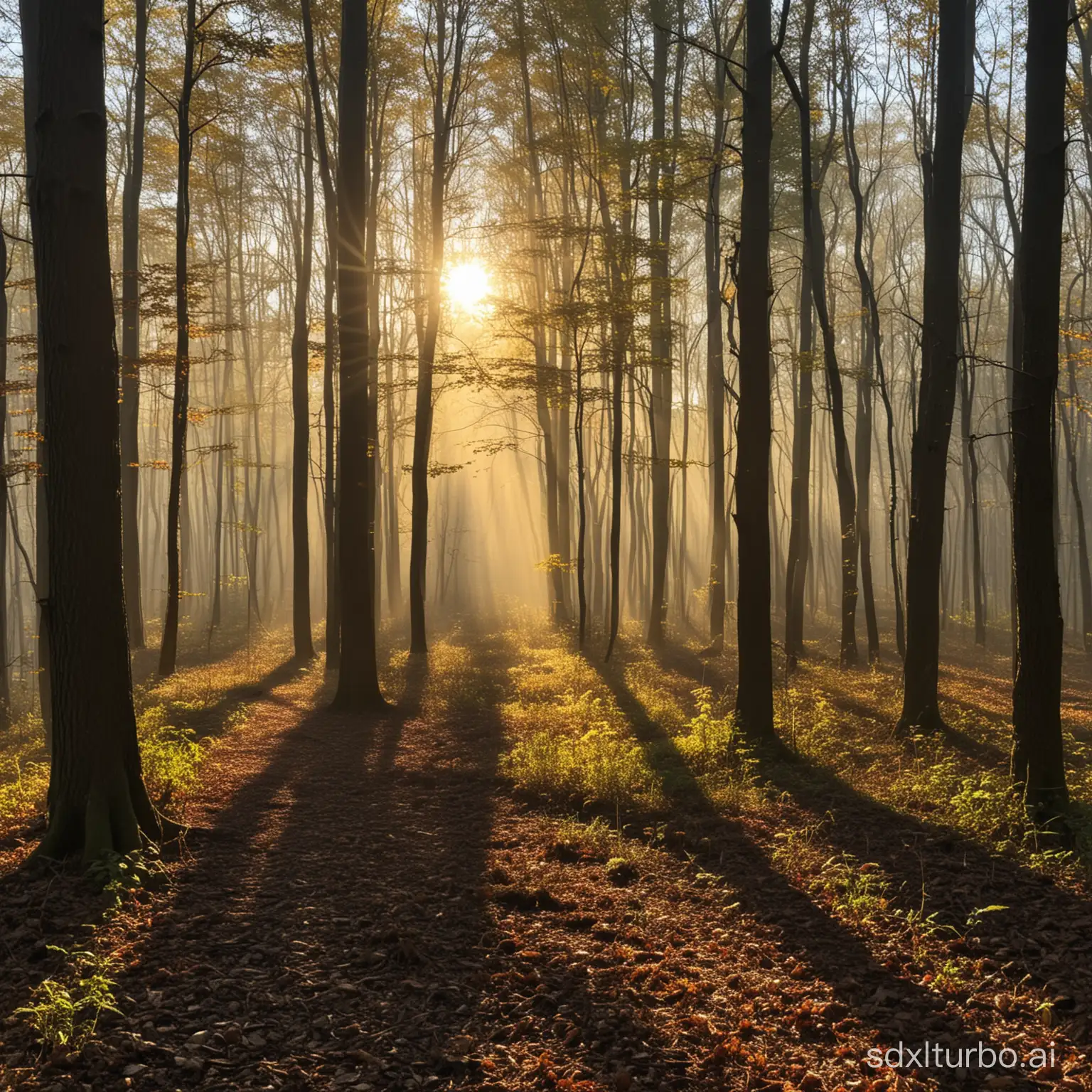 Sunlit-Woods-Morning-Serenity-in-Nature