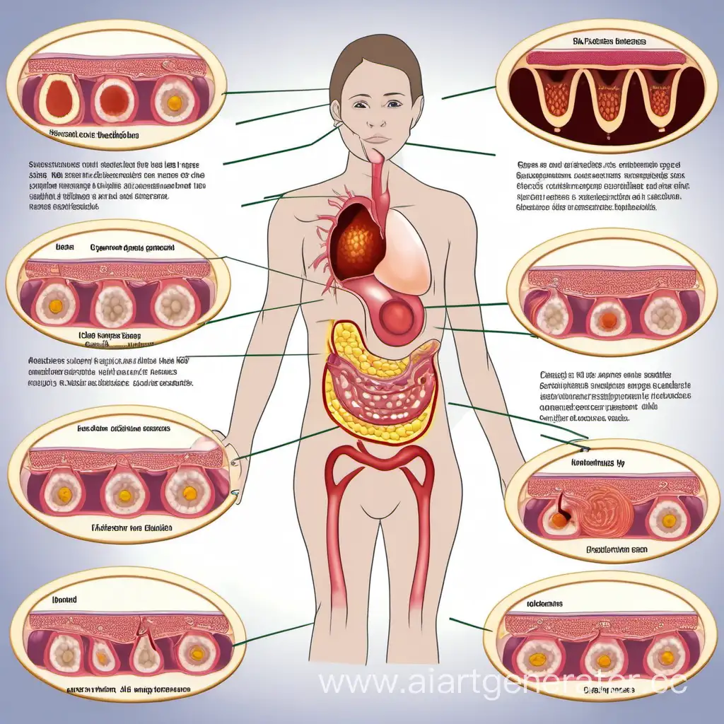 Progression-of-Gastric-Ulcer-Disease-From-Onset-to-Healing