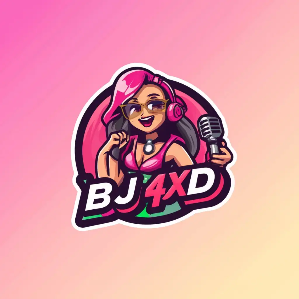 LOGO-Design-For-BJ4XD-Cam-Girl-Theme-with-Clarity-on-Moderate-Background