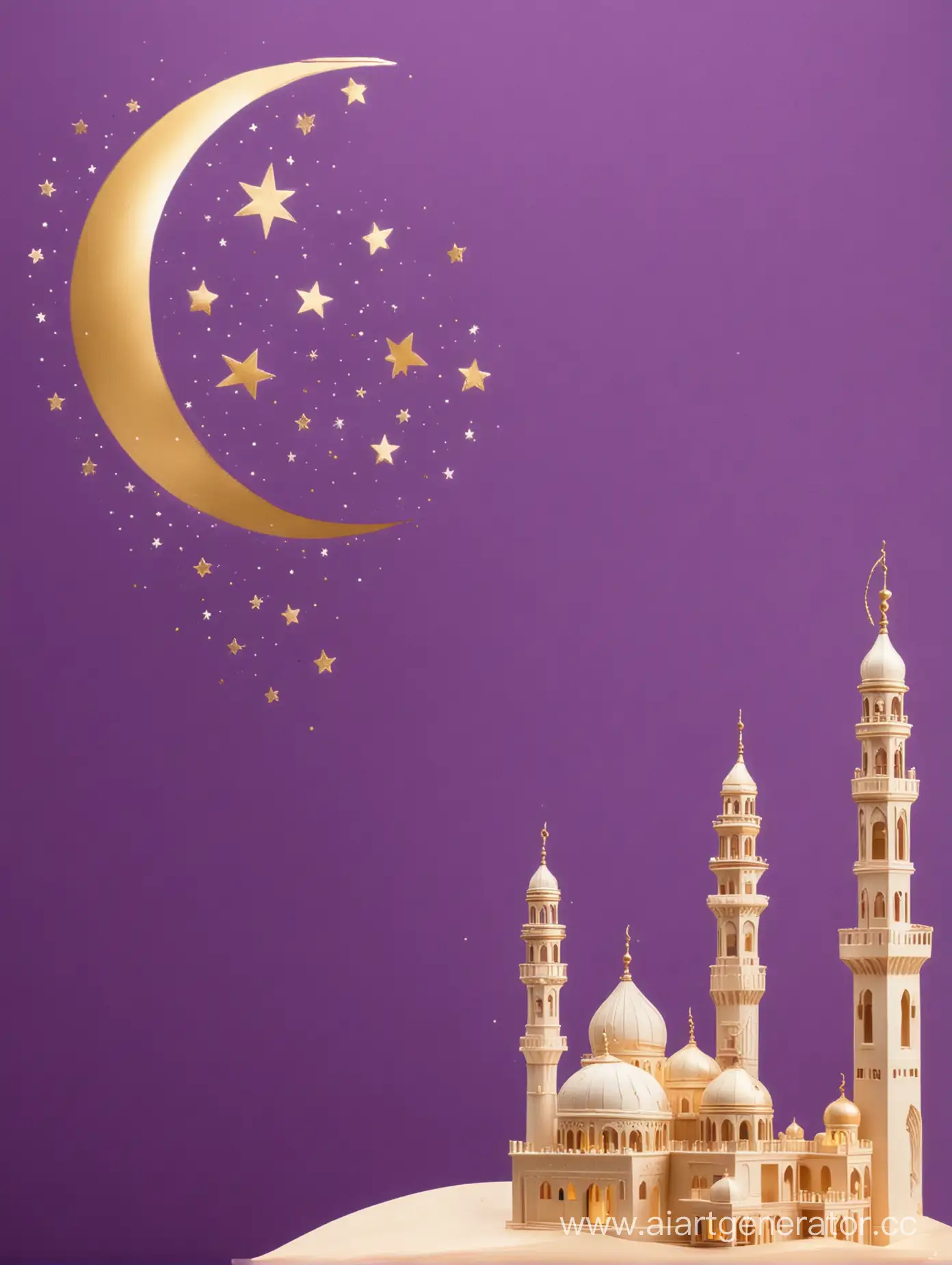 Golden-and-Purple-Ramadan-Scene-with-Crescent-Moon-and-Minaret