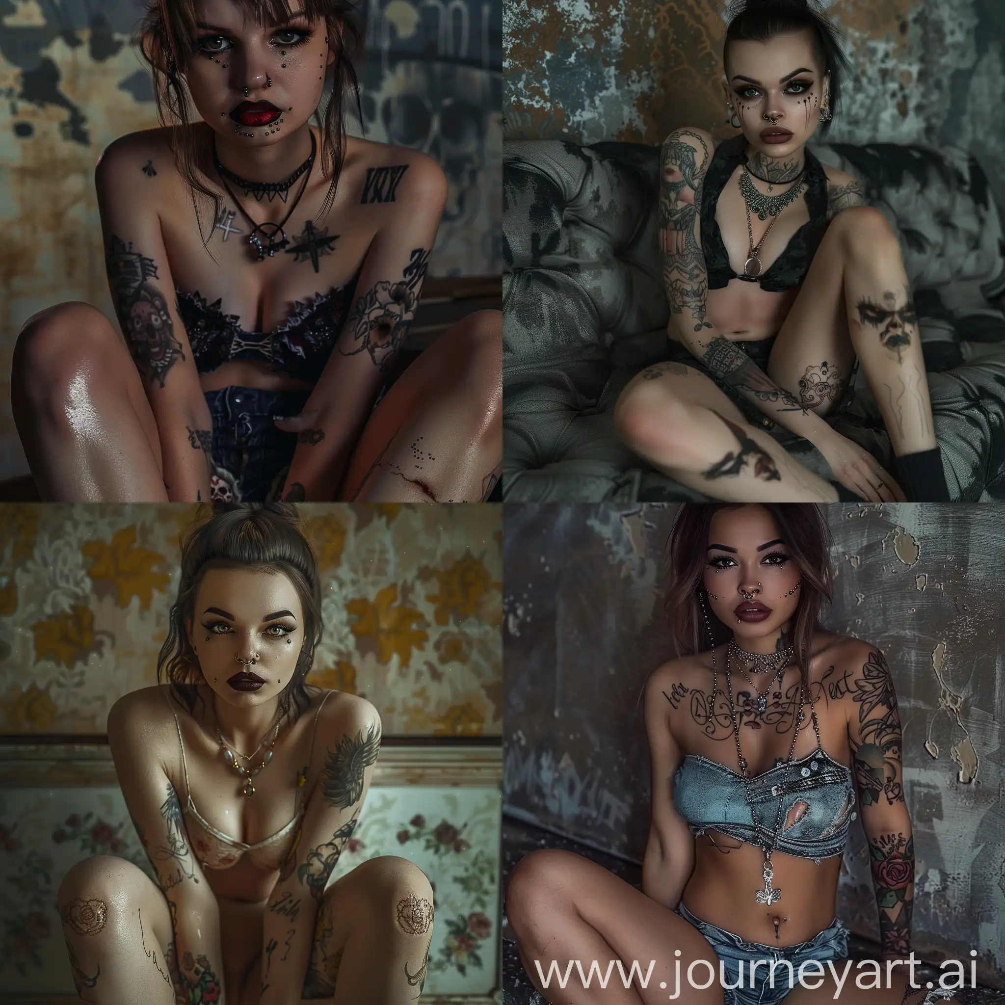 Stylish-Russian-Hipster-Girl-Edgy-Glamour-Photography-with-Alluring-Streetwear-and-Unique-Facial-Piercings