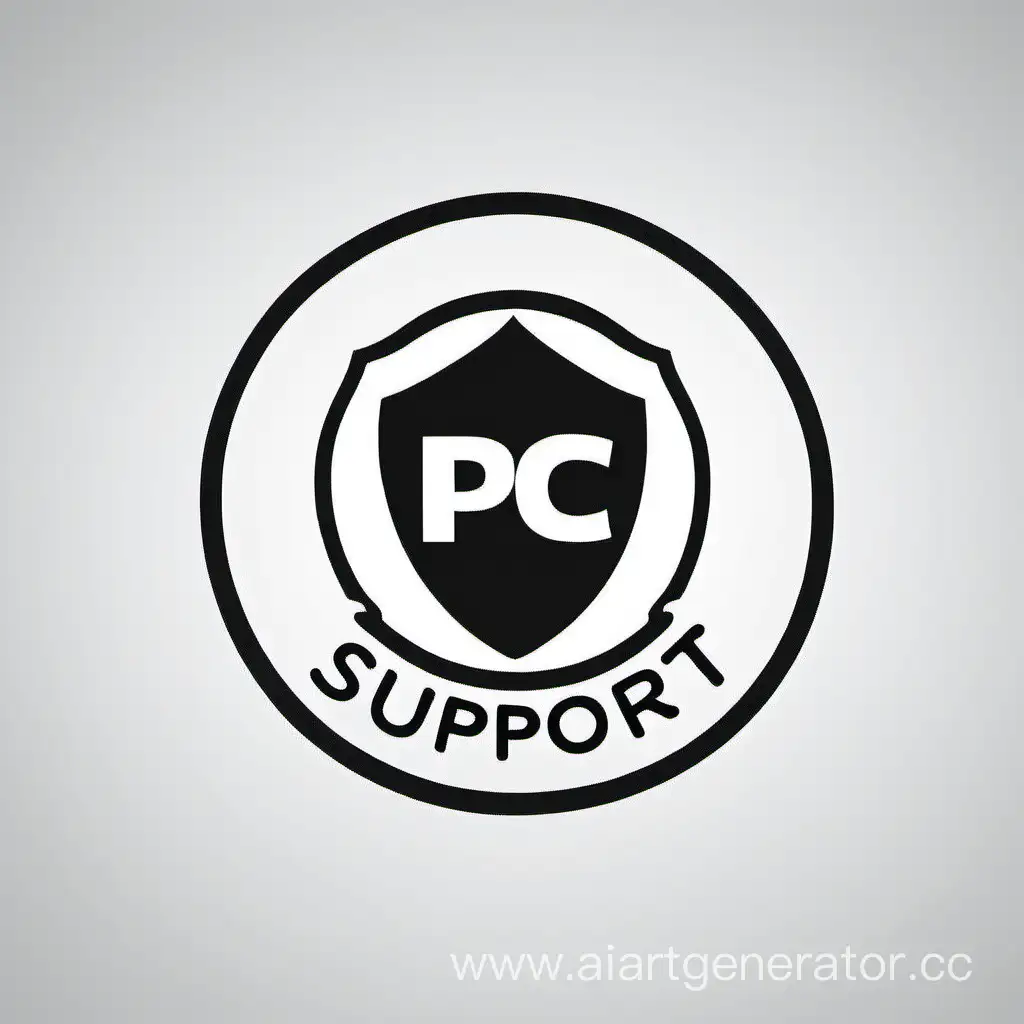 Professional-PC-Support-Team-Logo-Design-with-Technical-Tools
