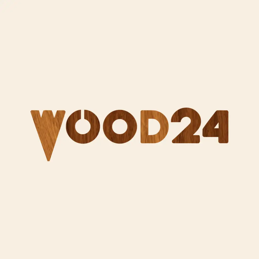 LOGO-Design-For-Wood24-Minimalistic-Wood-Symbol-on-Clear-Background