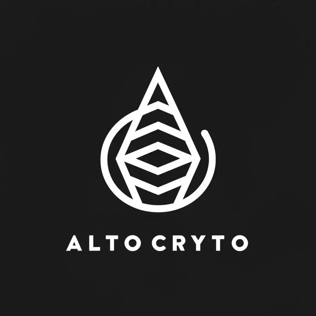 a logo design,with the text "Alto Crypto", main symbol:crypto,Minimalistic,clear background