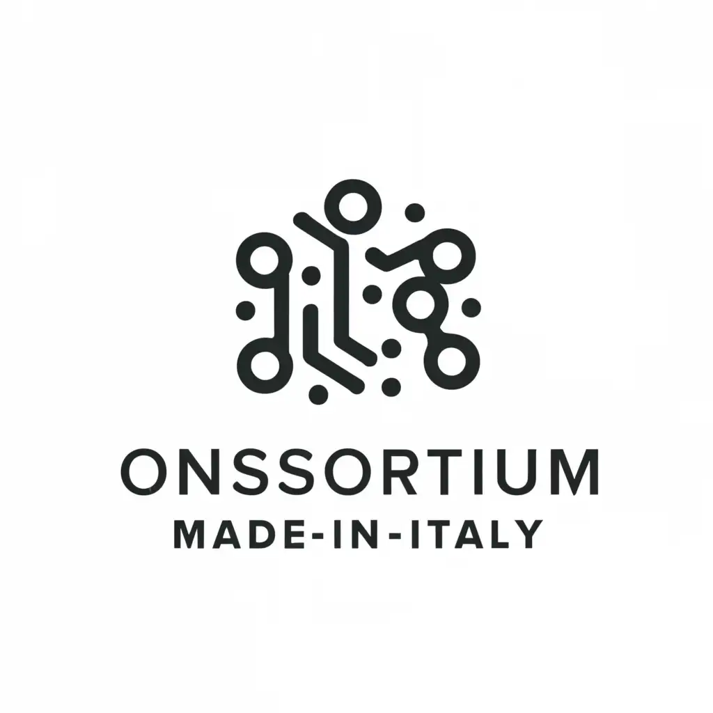 a logo design,with the text "Consortium Made-In-Italy", main symbol:CI,Minimalistic,be used in Technology industry,clear background
