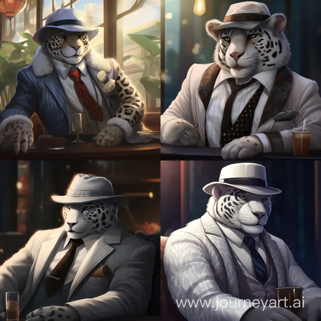Furry-Mafia-Snow-Leopard-Al-Capone-Art