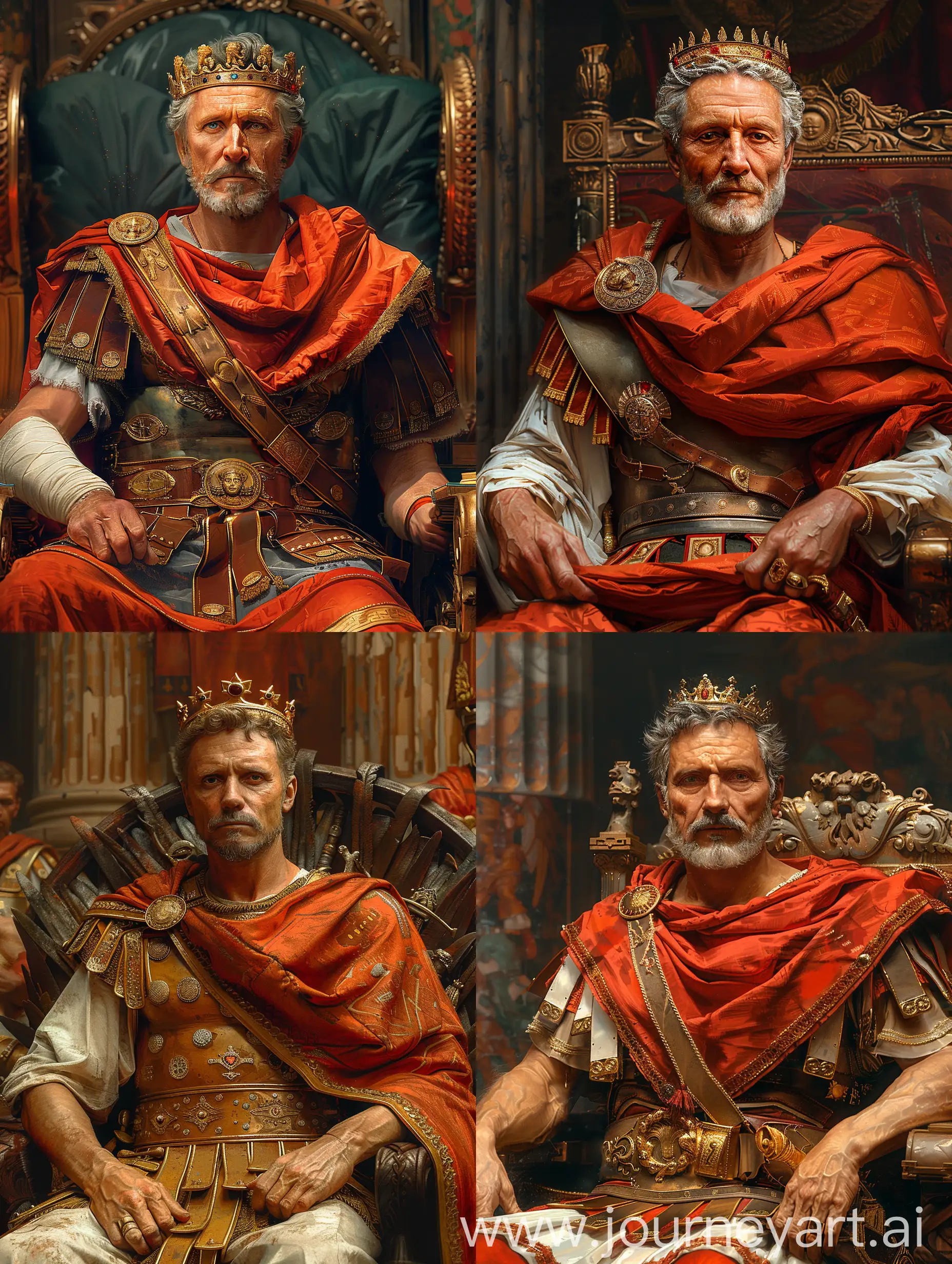 Gaius-Julius-Caesar-on-Throne-Ancient-Rome-Digital-Painting