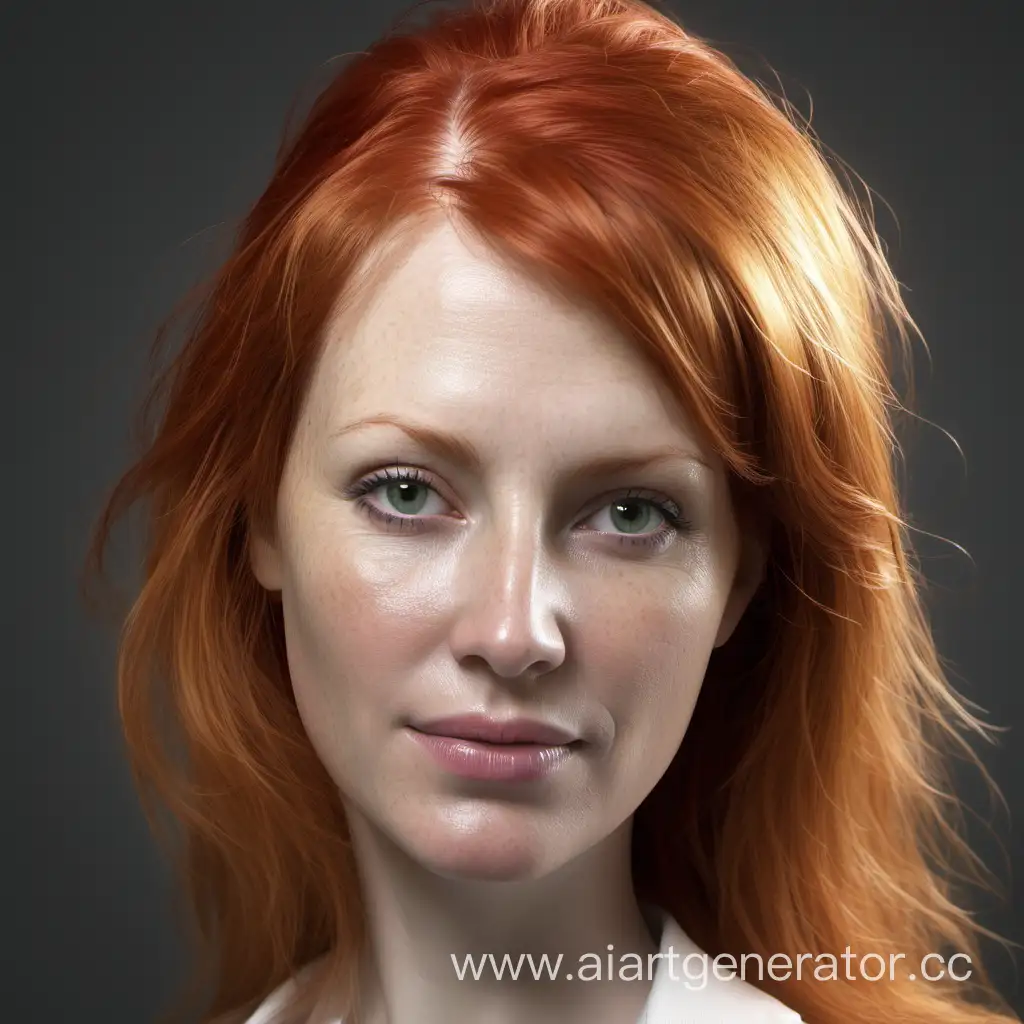 Realistic-Portrait-of-a-47YearOld-Redhead-and-Blonde-Girls