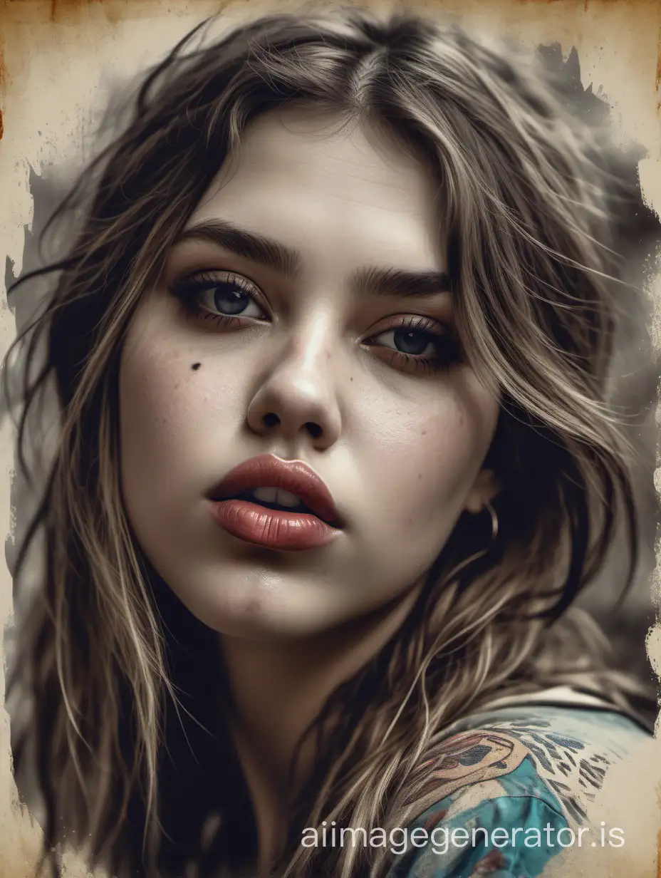 Captivating-Boho-Style-Hyperrealism-of-a-Beautiful-Girl-with-Plump-Lips