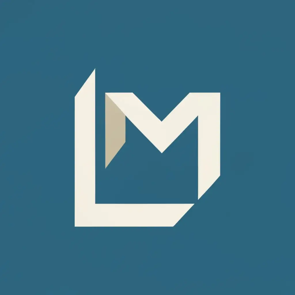logo, Letters L and M, with the text "LM", typography, be used in Events industry