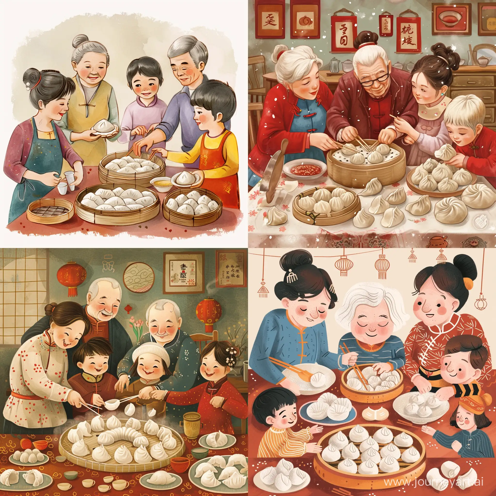 Chinese-New-Year-Family-Tradition-Making-Dumplings-Together