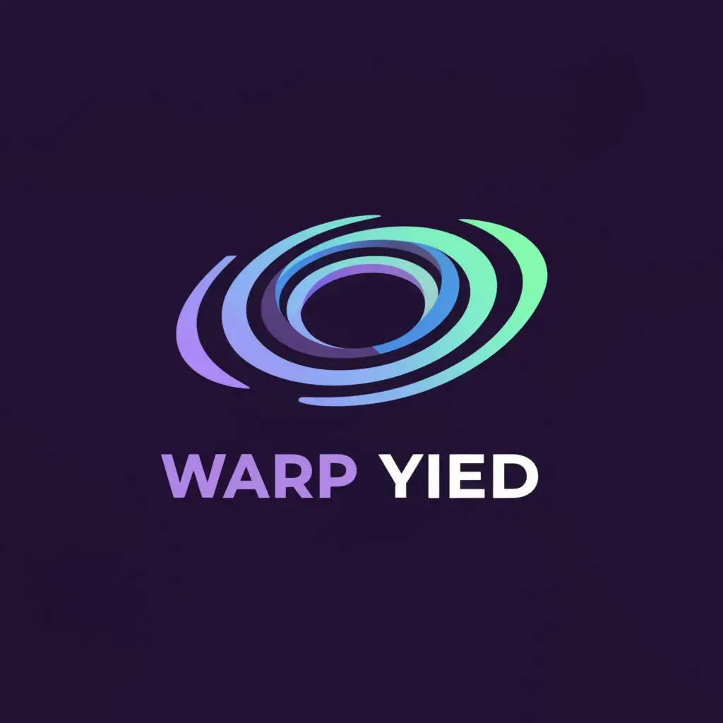 a logo design,with the text "Warp Yield", main symbol:wormhole, warping,Moderate,clear background