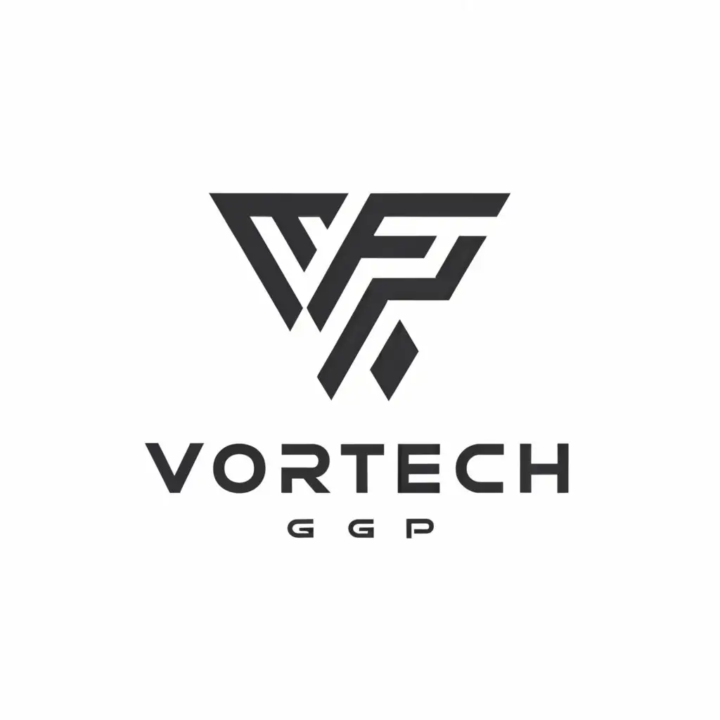 a logo design,with the text "Vortech GP", main symbol:nothing,Moderate,be used in Sports Fitness industry,clear background