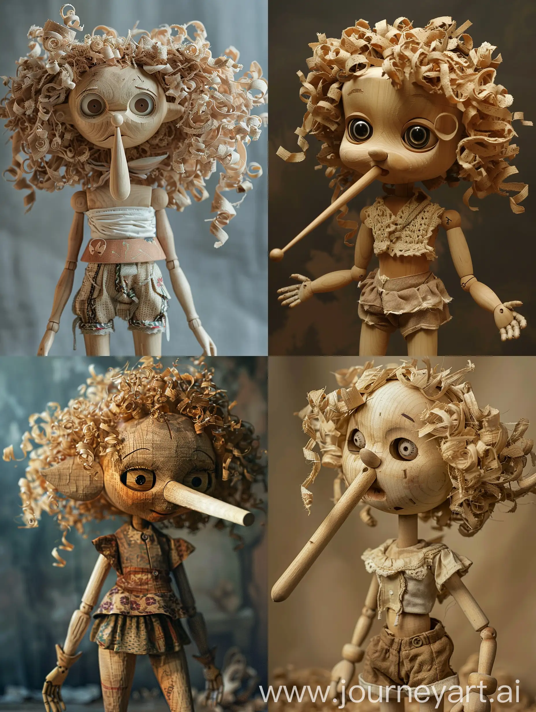 Wooden-Pinocchio-Girl-Doll-with-Curly-Hair-and-Long-Nose