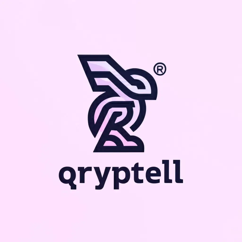 a logo design,with the text "Qryptell", main symbol:rabbit,complex,be used in Technology industry,clear background