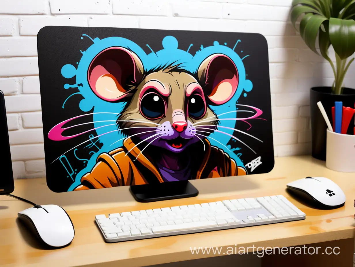 Vibrant-Graffiti-Mouse-Pad-Display-at-Gaze-Catcher-Shop