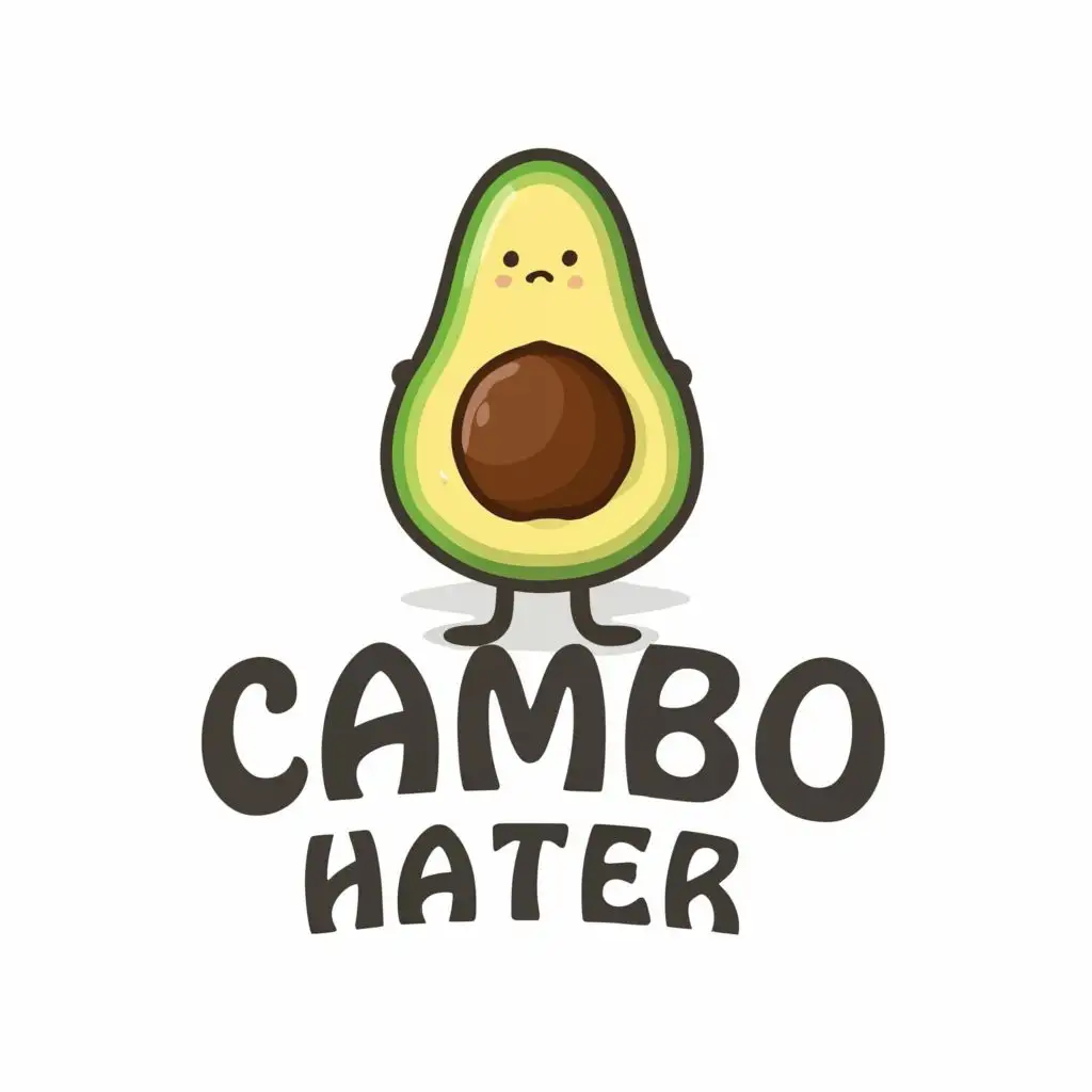 logo, avocado, with the text "Cambo hater", typography, be used in Internet industry
