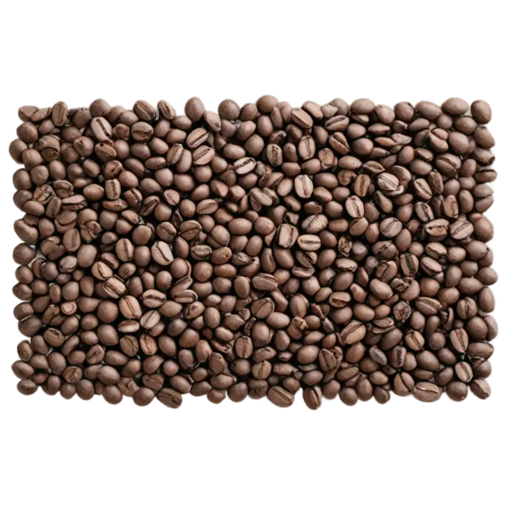 The whole A4 sheet is in coffee beans