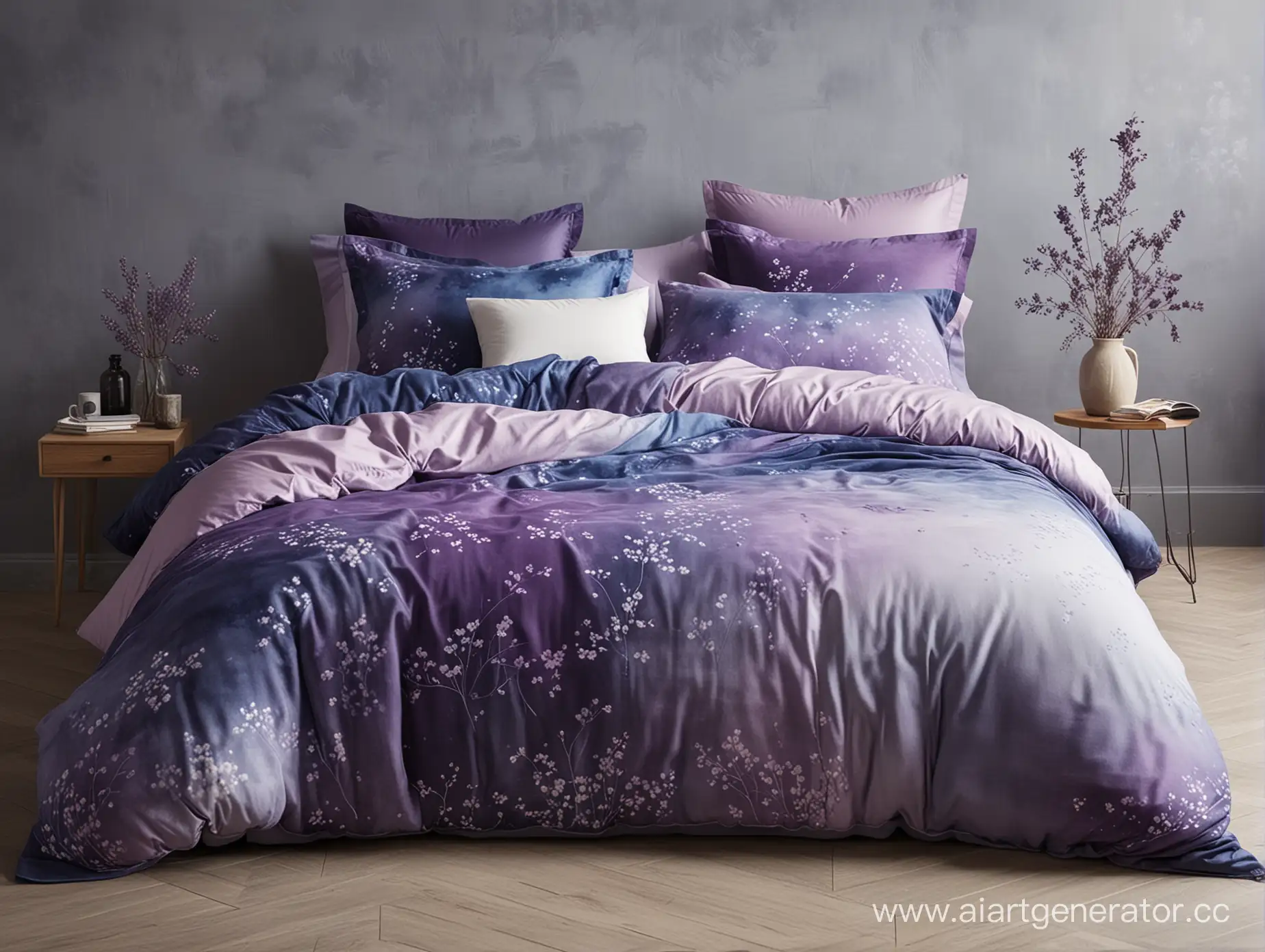 Indigo-and-Violet-Soft-Fabric-Bedding-Embrace-the-Warmth-of-World-of-Clouds