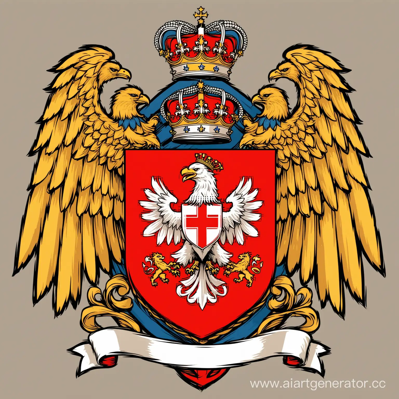 Symbolic-Coat-of-Arms-Illustrating-Confidence-and-Strength