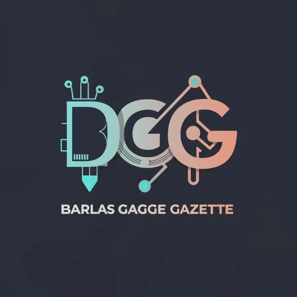 a logo design,with the text "BGG", main symbol:Barlas Gadget Gazette,Moderate,be used in Technology industry,clear background