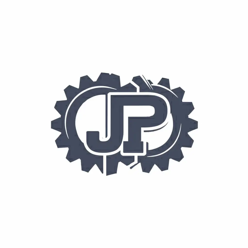 logo, Spare part, with the text "JP", typography, be used in Construction industry