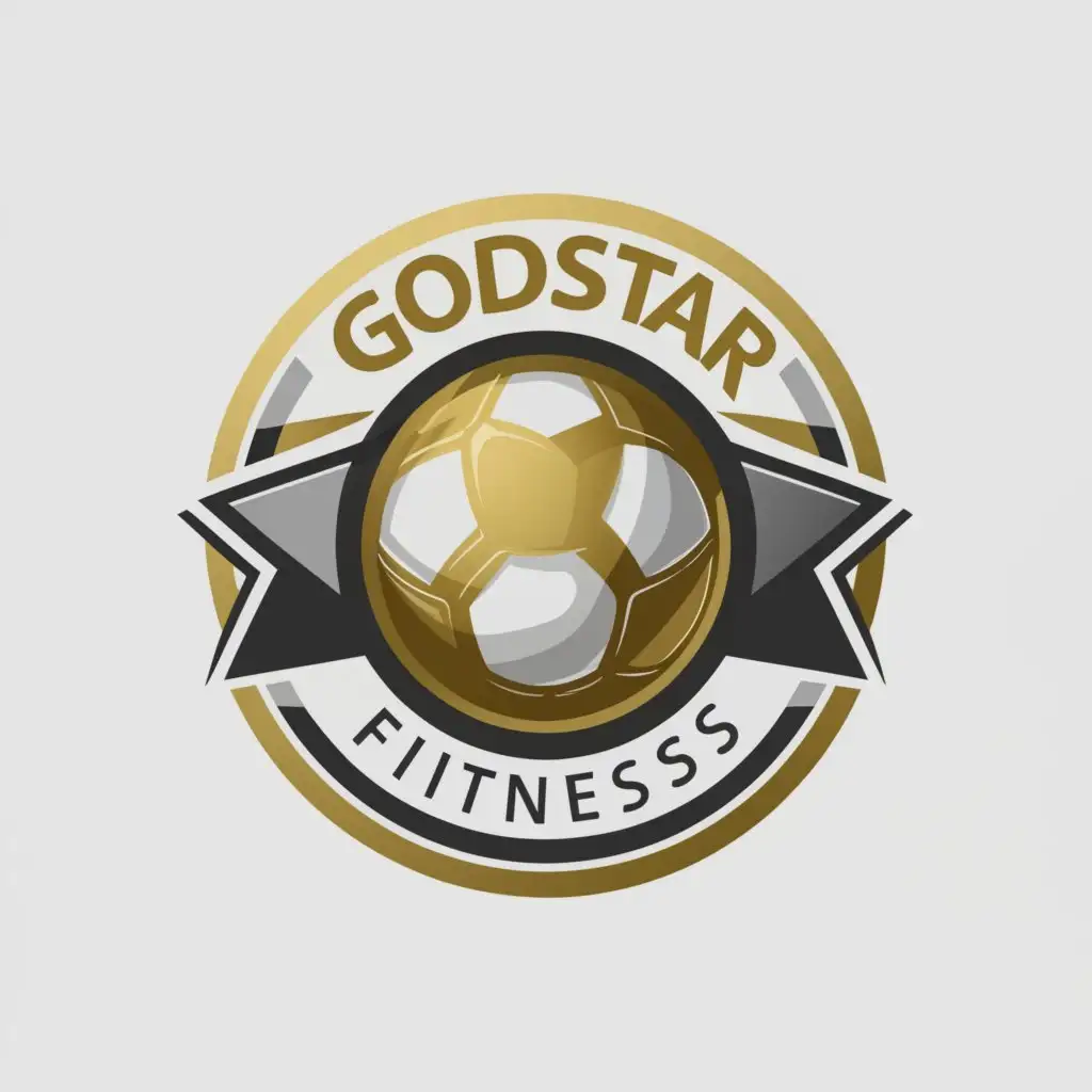 a logo design,with the text "Goldstar", main symbol:Soccer,Moderate,be used in Sports Fitness industry,clear background