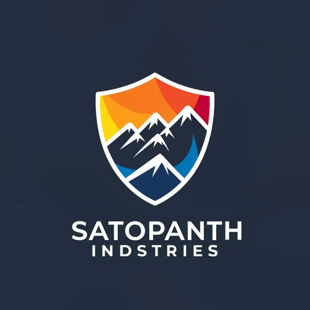 a logo design,with the text "satopanth industries", main symbol:safety,Moderate,clear background