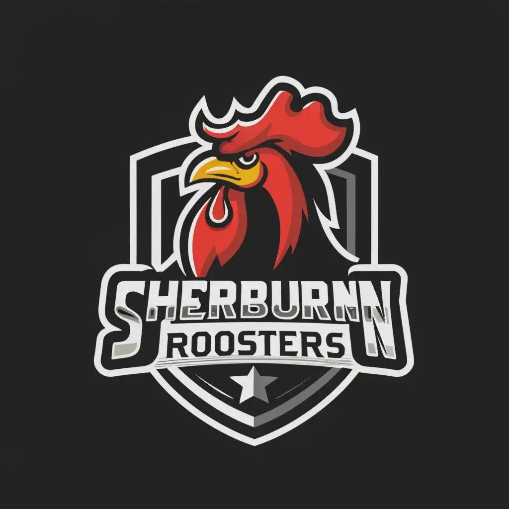 LOGO-Design-for-Sherburn-Roosters-Minimalistic-Sports-Fitness-Emblem-with-Roosters-Symbol-and-Clear-Background