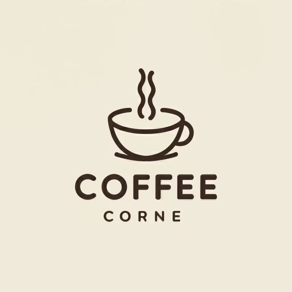 a logo design,with the text "coffee corner", main symbol:simple coffee cup,Moderate,clear background