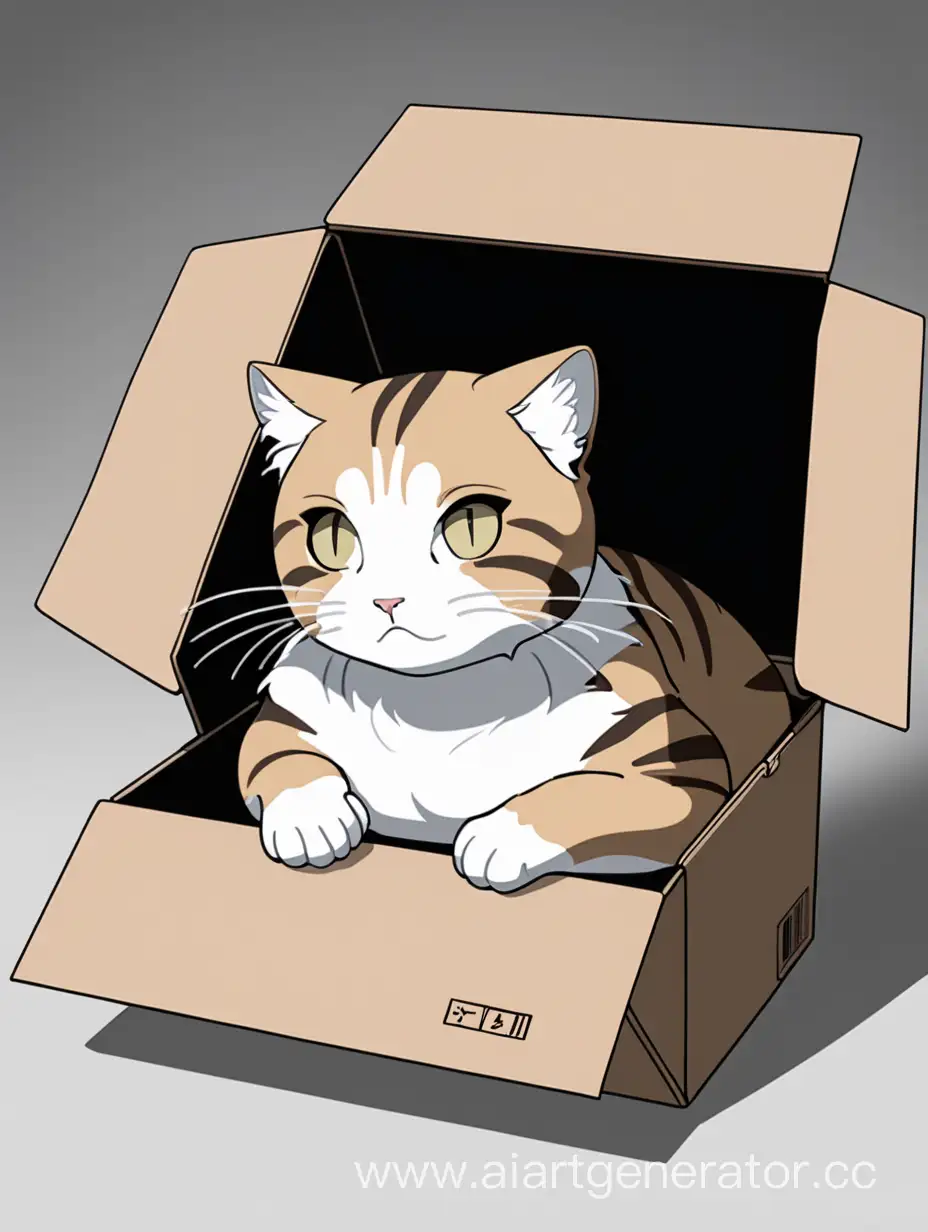 Аниме, Кот Шредингера, Не живой кот, Не мёртвый кот. Мёртвый кот. Живой кот. Кот в закрытой коробке.
