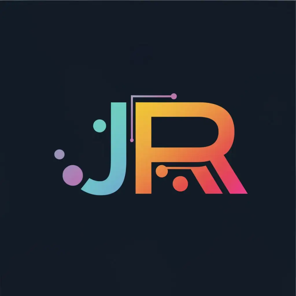 logo, a technology related logo, with the text "JDR", typography, be used in Education industry