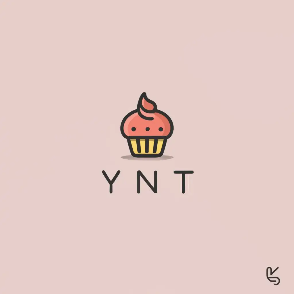 a logo design,with the text "Ynt", main symbol:Cupcake,Moderate,be used in Internet industry,clear background