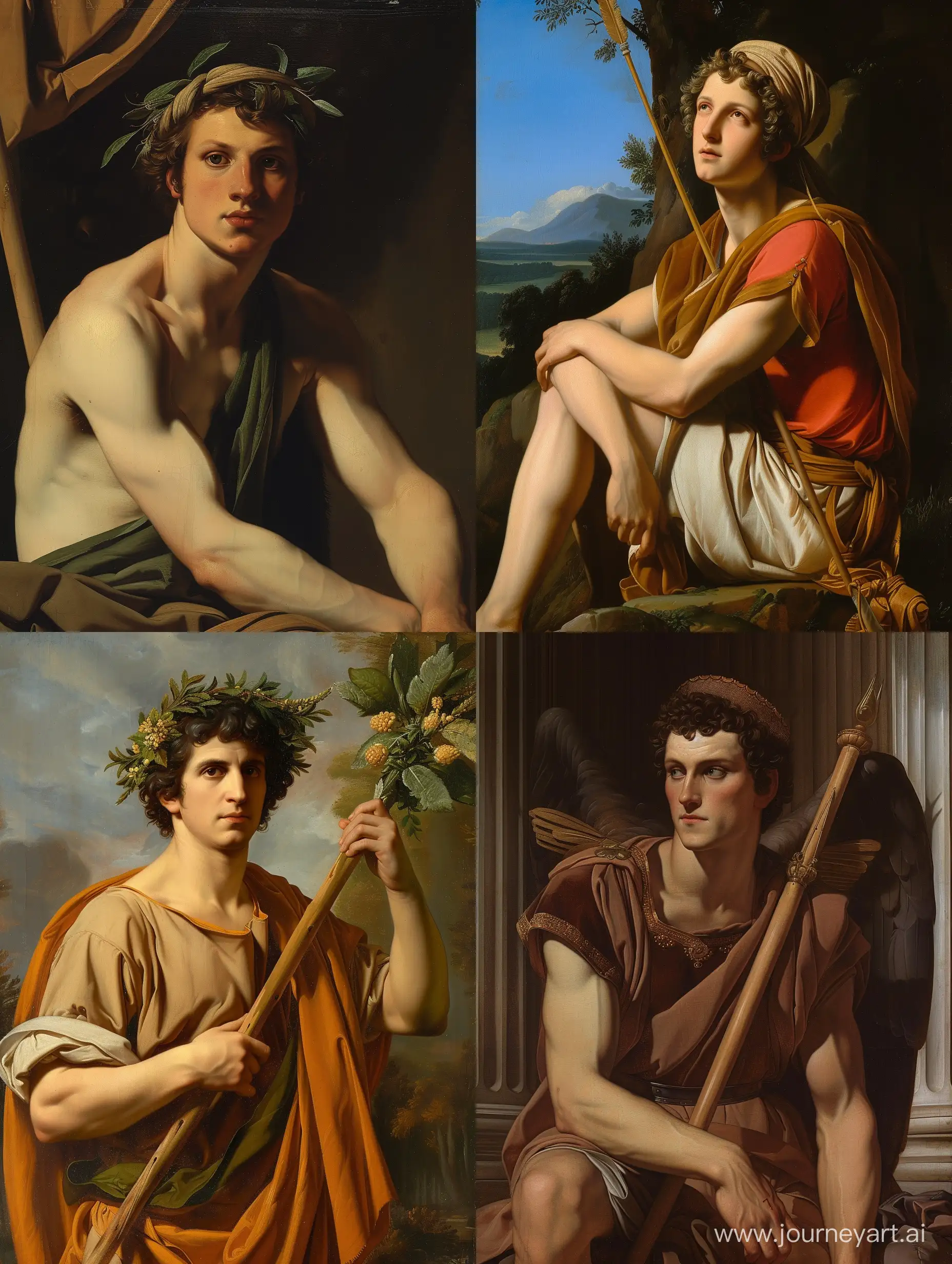 Renaissance-Painting-by-Jacques-Louis-David-Depicting-Classical-Scene-of-Noble-Figures