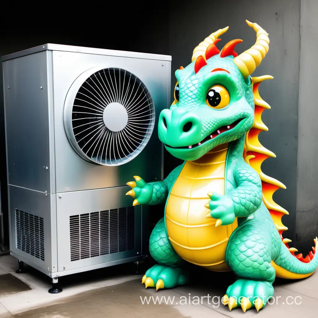 chiller machine and cute   dragon