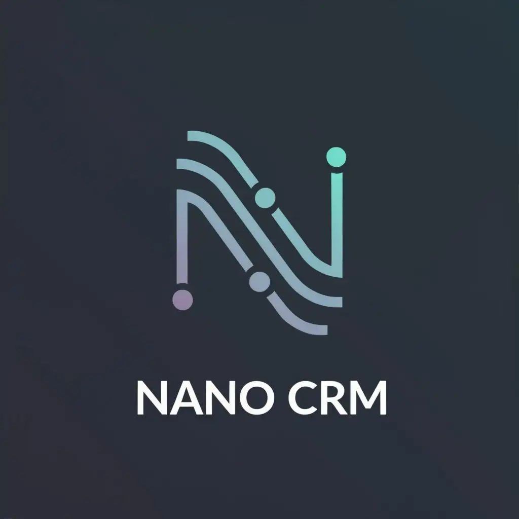 a logo design,with the text "Nano Crm", main symbol:N,Minimalistic,be used in Technology industry,clear background
