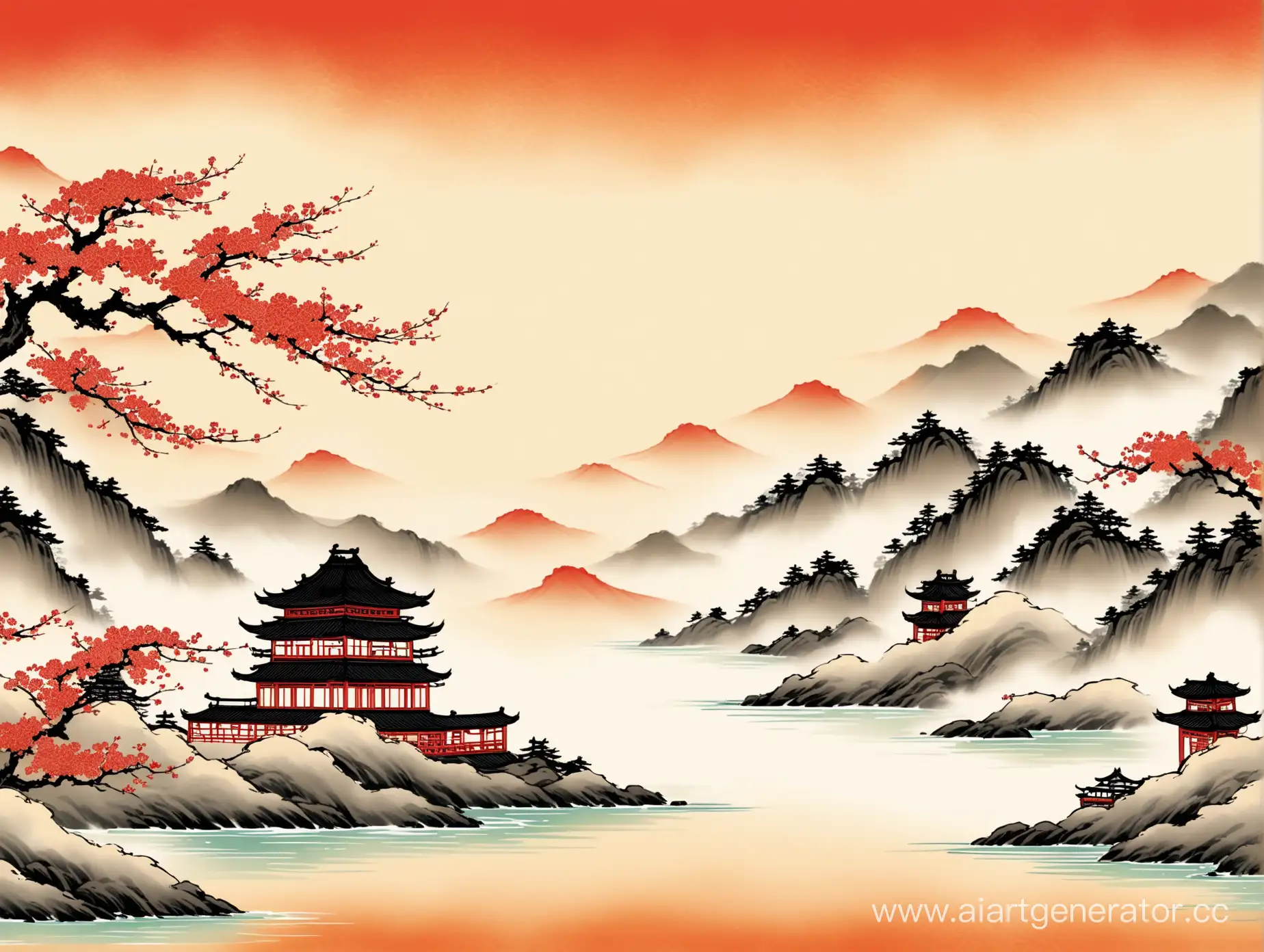 Traditional-Chinese-Painting-Serene-Landscape-with-Misty-Mountains