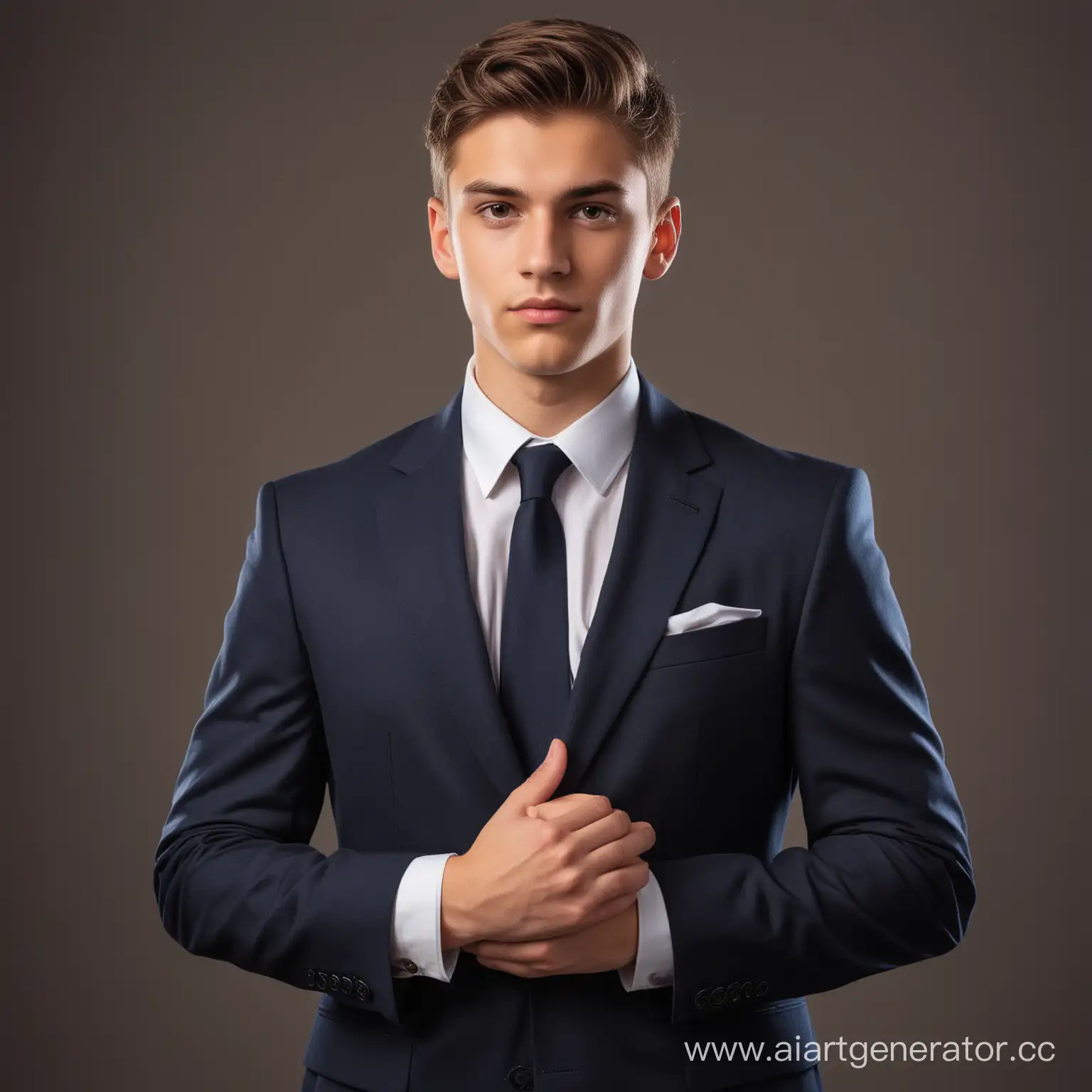 Youthful-Male-Student-in-Formal-Suit-with-Broad-Shoulders-and-Confident-Stance