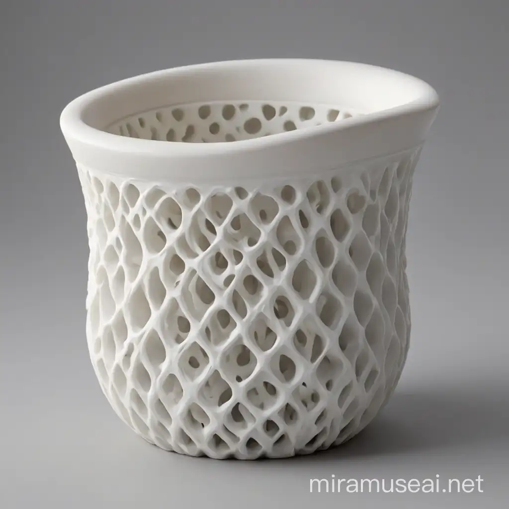 A biomimetic pot design providing greater stability and inimize perspiration; manufactured by 3d printing.