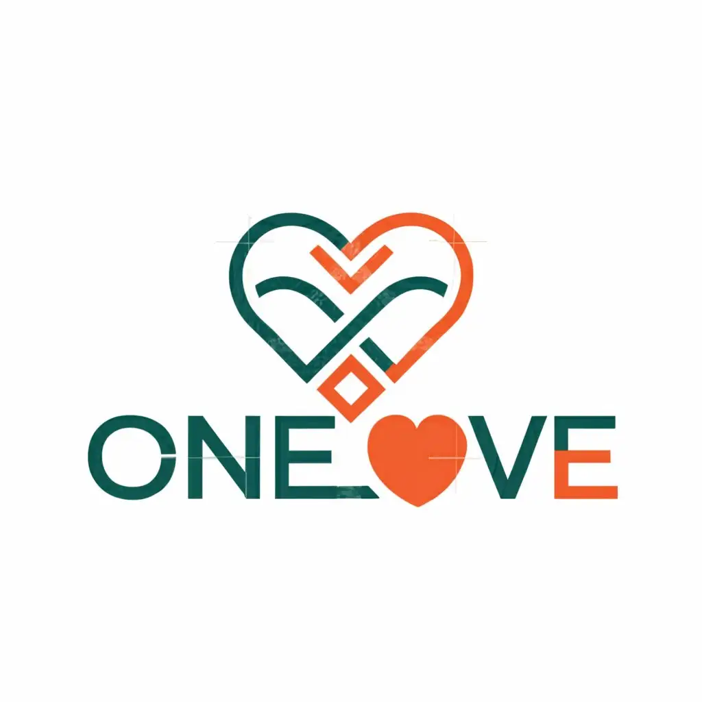 a logo design,with the text "OneLove", main symbol:Three hearts,Moderate,be used in Sports Fitness industry,clear background