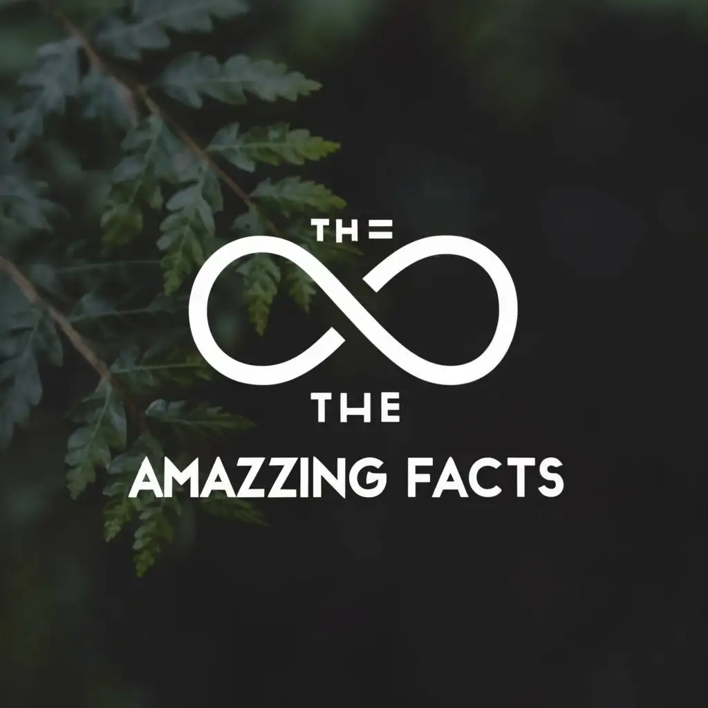 a logo design,with the text "The Amazing Facts", main symbol:Infinity sign,Moderate,be used in Internet industry,clear background