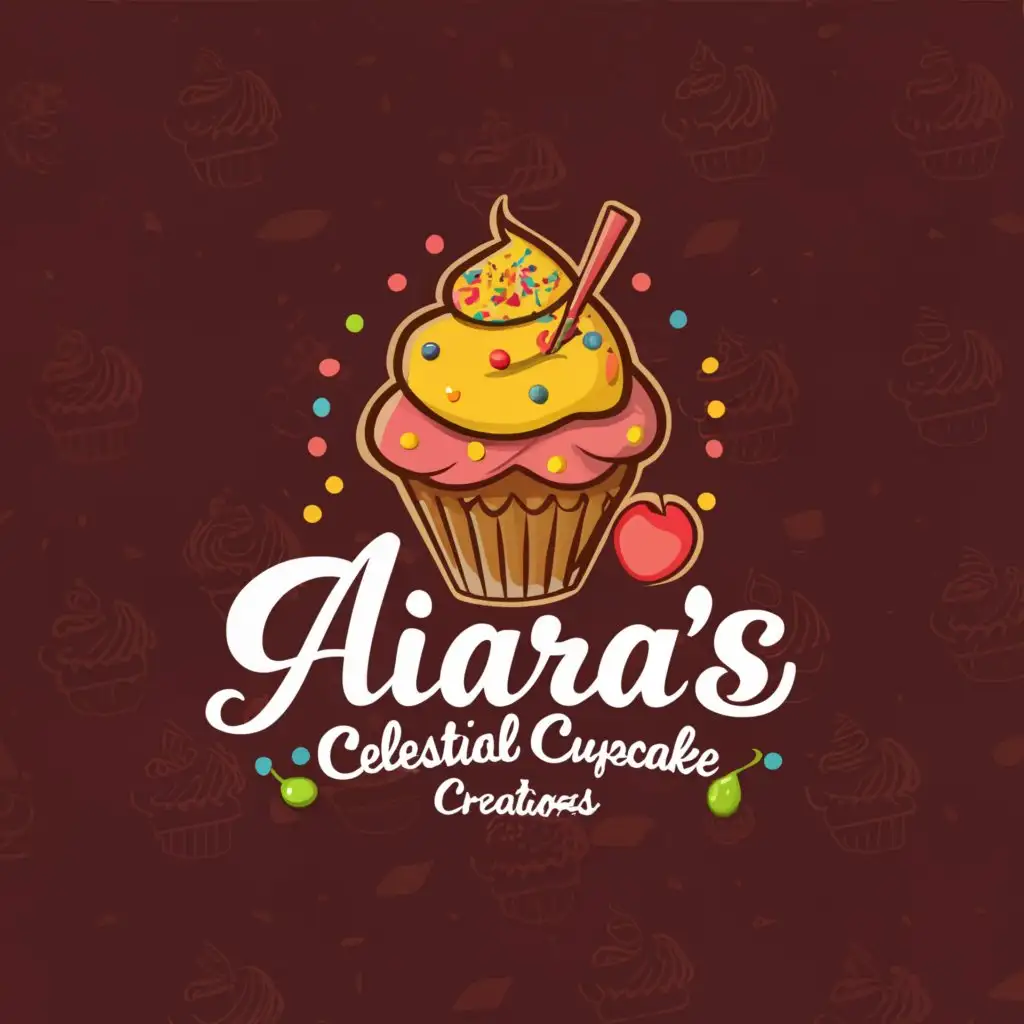 LOGO-Design-for-Aliaras-CCC-Celestial-Cupcake-Creations-with-Infinite-Sign-and-Vibrant-Cupcake-Theme