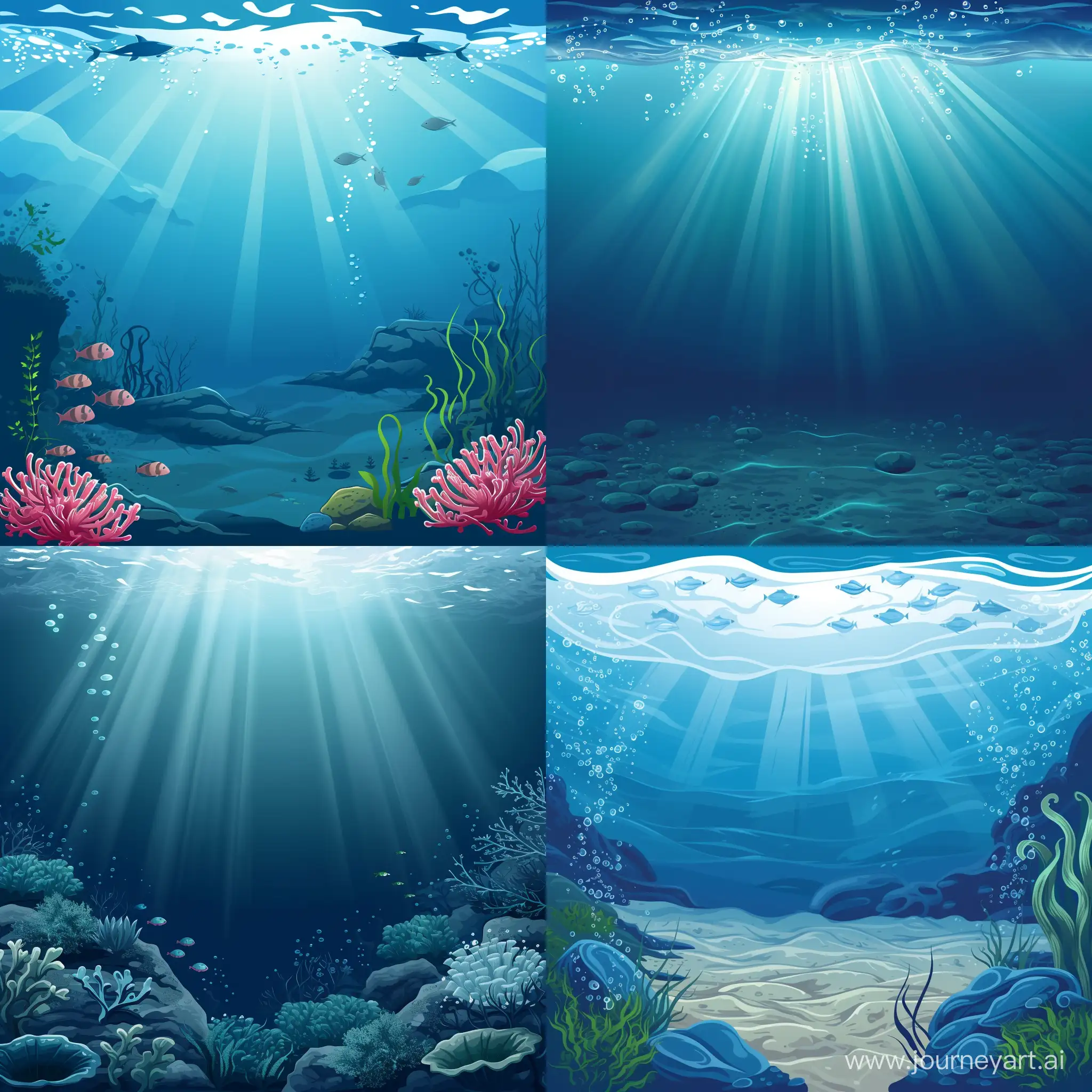 Vibrant-Underwater-World-in-Vector-Style-HighQuality-Details