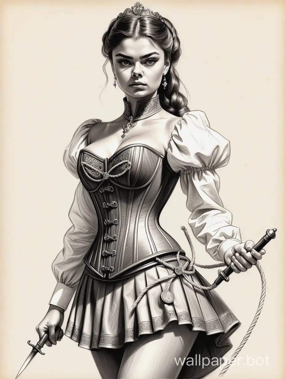 High-Detail-Aristocratic-Doctor-with-Corset-and-Metal-Skirt-in-Combat-Stance